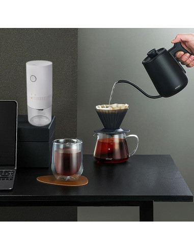 Molinillo de Café Eléctrico Portátil MOSYONE Blanco 0.49kg