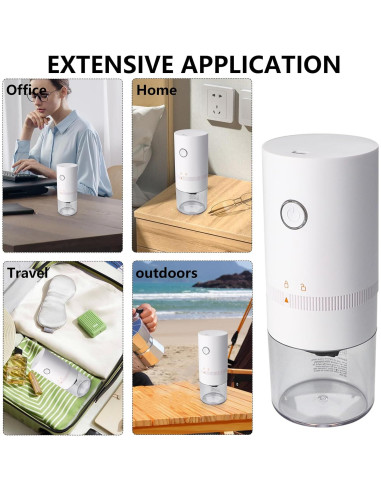 Molinillo de Café Eléctrico Portátil MOSYONE Blanco 0.49kg