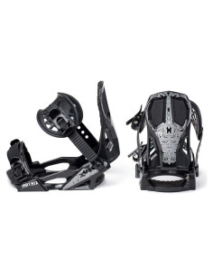 Fijaciones de Snowboard Whitewoods PH-03 para Niños 2-6 - Negro