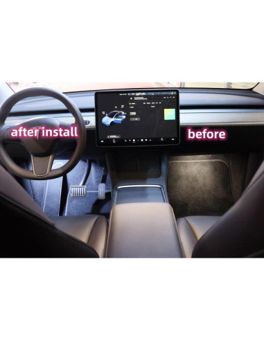 Kit de Bombillas LED Interiores RCBDCYGJ para Tesla Model 3/Y/S/X - 4 Pcs Luz Blanca