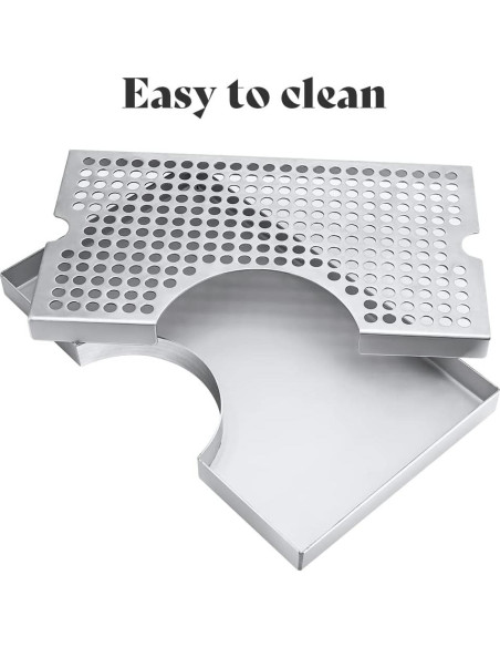 Bandeja de Goteo de Acero Inoxidable TMCRAFT 30.48x17.78cm