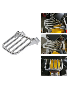 Soporte de Equipaje Cromado ECOTRIC para Harley Softail Dyna