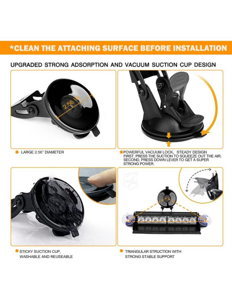 Barra de Luz Estroboscópica Xprite 16" LED Ámbar y Blanco