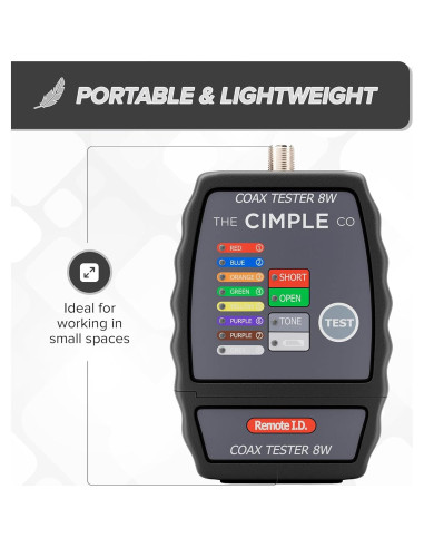 Probador de Cable Coaxial EL CIMPLE CO 8 Puertos con LED