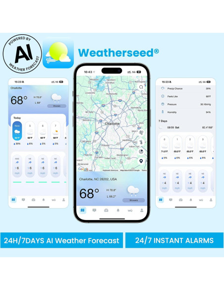 Estación Meteorológica Sainlogic SA7 WiFi 2.4G Sin Pantalla
