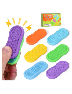 Juguetes Antiestrés Magnéticos BUSOHA - Paquete de 6 Silicona
