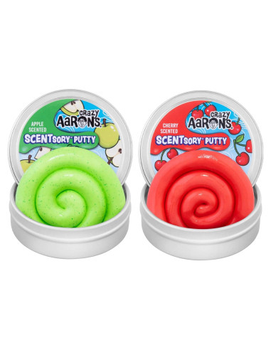 Crazy Aaron's Thinking Putty Bundle - Manzana y Cereza - 119g