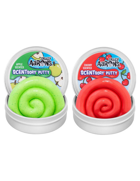 Crazy Aaron's Thinking Putty Bundle - Manzana y Cereza - 119g