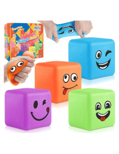 Cubo de Estrés Viroucal 30 Pack - Juguetes Aplastables Suaves