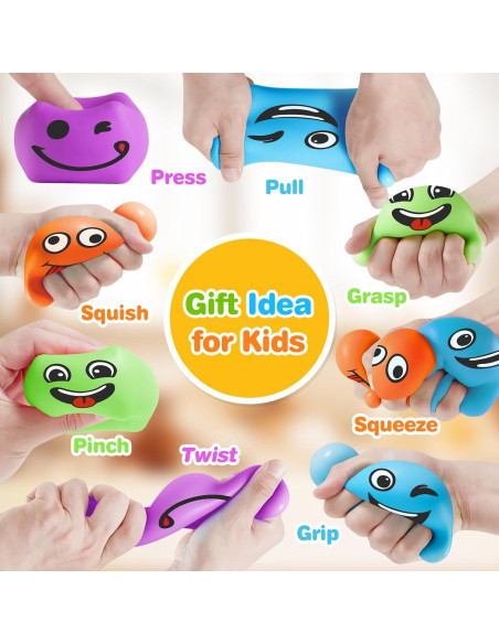 Cubo de Estrés Viroucal 30 Pack - Juguetes Aplastables Suaves