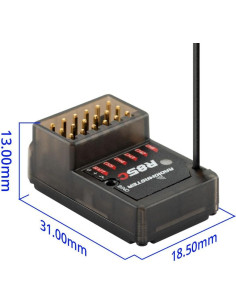 Receptor Radiomaster R85C 5CH 2.4GHz PWM Antena Externa 2
