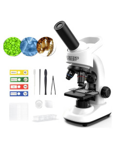 Microscopio Educativo WSDMIC 40X-1600X con Luz LED y Accesorios