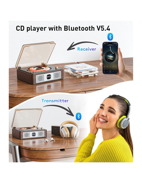 Reproductor de CD Bluetooth CARONSORT MSR-E300 con USB y FM