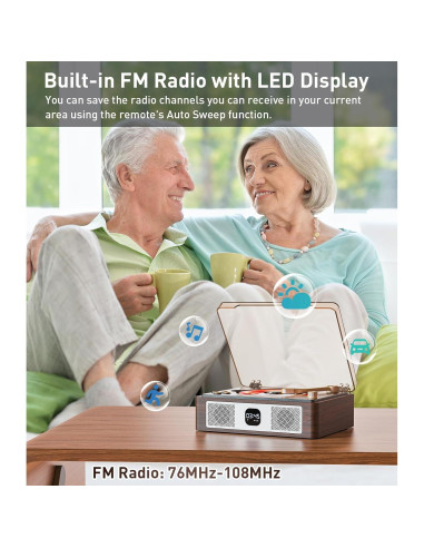 Reproductor de CD Bluetooth CARONSORT MSR-E300 con USB y FM