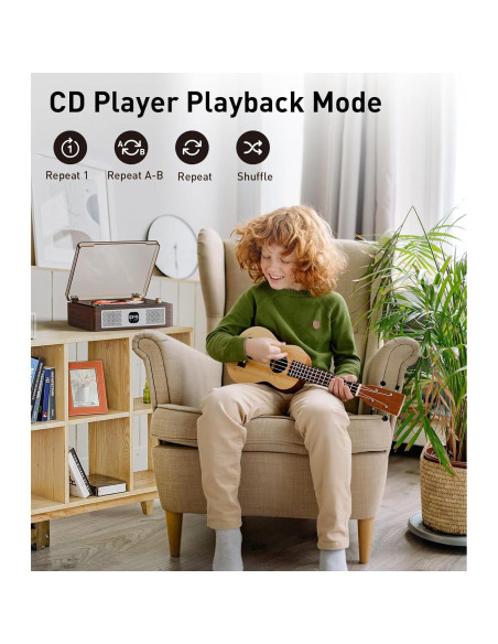 Reproductor de CD Bluetooth CARONSORT MSR-E300 con USB y FM