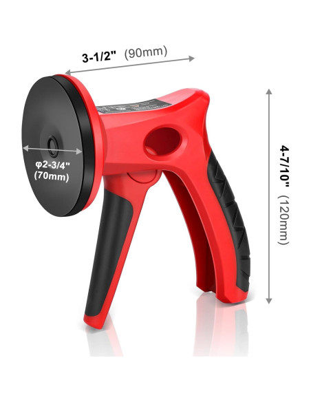 Ventosa de Succión HAUTMEC HT0439 - 2 Pack, 8kg, Ergonomía