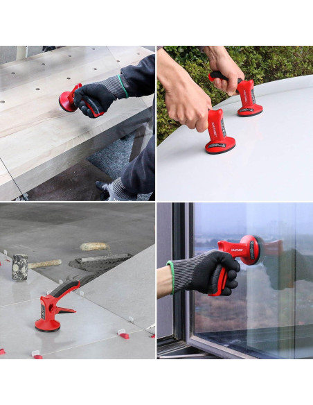 Ventosa de Succión HAUTMEC HT0439 - 2 Pack, 8kg, Ergonomía