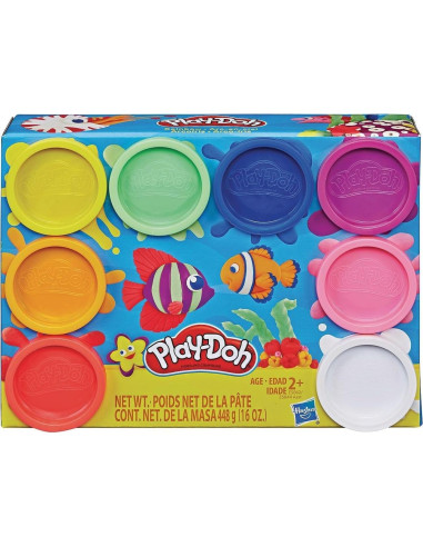 Paquete Inicial Arcoíris Play-Doh Hasbro - 8 Colores, 448g