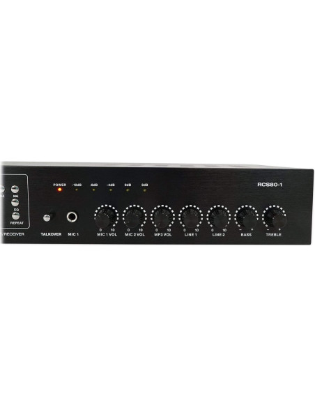Amplificador Comercial Rockville RCS80-1 60W Bluetooth 5.0