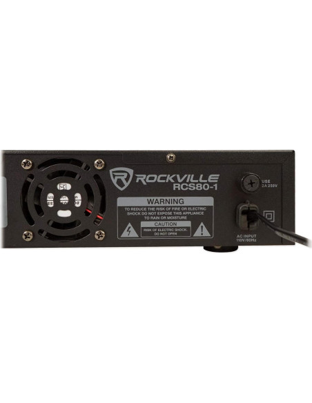 Amplificador Comercial Rockville RCS80-1 60W Bluetooth 5.0