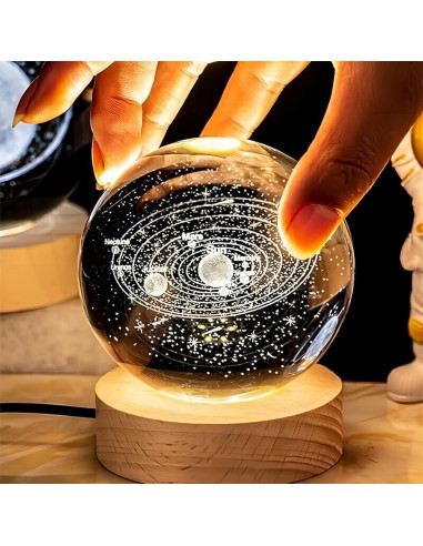 Lámpara de Mesa 3D Regalos Artísticos Galaxia Estelar LED