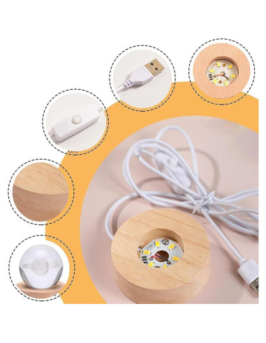 Lámpara de Mesa 3D Regalos Artísticos Galaxia Estelar LED