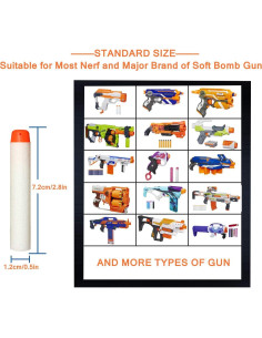 Dardos AMOSTING 1000PCS Brillantes para Nerf Elite 2.0 2