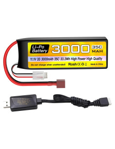 Batería Lipo 3S Sea Jump 11.1V 3000mAh 35C con Conector T