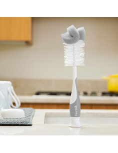 Cepillo para Biberones Munchkin 2 en 1 Gris - Antideslizante 2