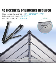 Abridor de Ventanas Automático CHANGE MOORE para Invernadero 15kg 2