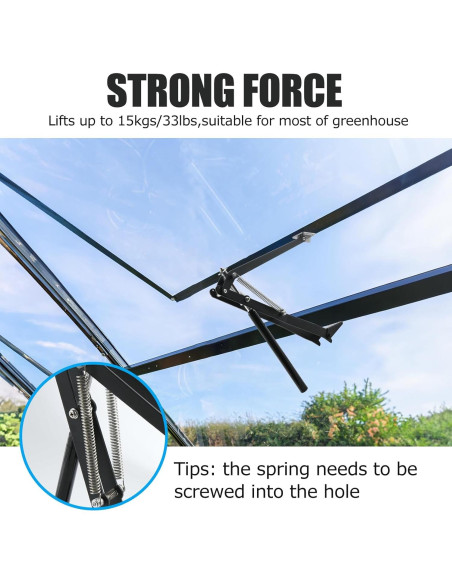 Abridor de Ventanas Automático CHANGE MOORE para Invernadero 15kg