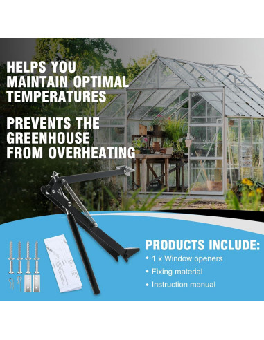 Abridor de Ventanas Automático CHANGE MOORE para Invernadero 15kg