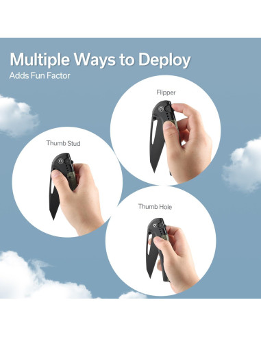 Cuchillo de Bolsillo CIVIVI Sentinel Strike 9.4 cm Aluminio Negro