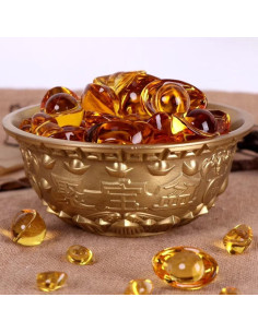 Tazón de Dinero Feng Shui DOITOOL de Latón 8x8x4.5cm 2