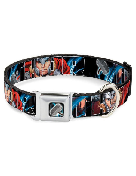 Collar de Perro Buckle-Down Thor 2.5cm Ancho 23-38cm Ajustable