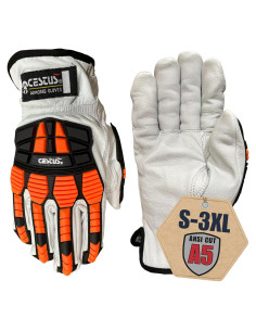 Guantes de Impacto Cestus 3219 de Cuero de Cabra ANSI A5