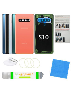 Reemplazo Cristal Trasero Samsung Galaxy S10 Rosa + Kit Herramientas