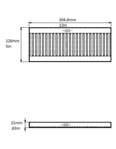 Bandeja de Goteo Acero Inoxidable Rattleware 30.5x12.7 cm