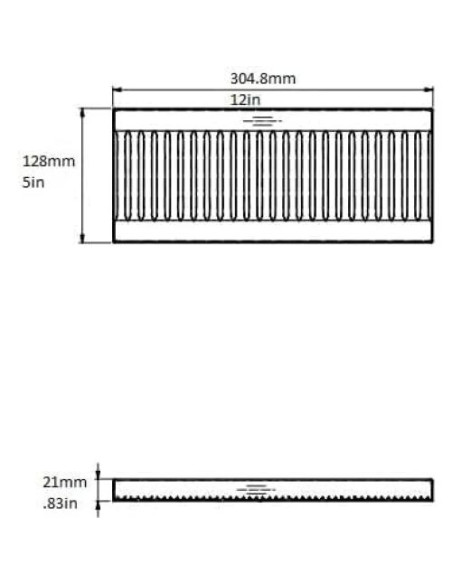 Bandeja de Goteo Acero Inoxidable Rattleware 30.5x12.7 cm