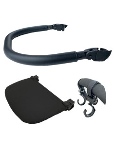 Set 3 Accesorios para Cochecito Babyzen YOYO 2 - Reposabrazos, Tablero y Ganchos