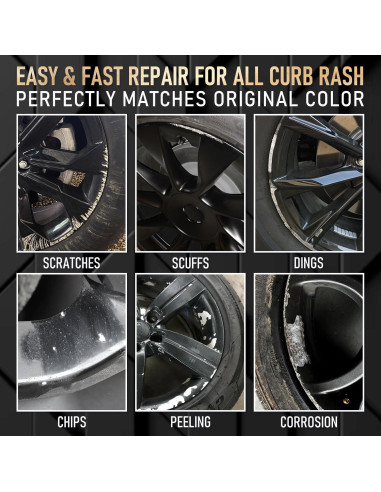 Kit de Reparación de Rayones para Ruedas SMAPHY 14.79 ml Negro