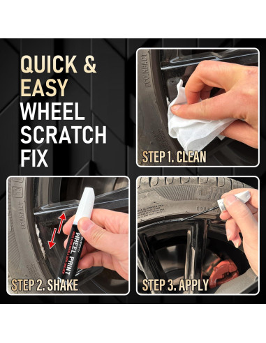 Kit de Reparación de Rayones para Ruedas SMAPHY 14.79 ml Negro