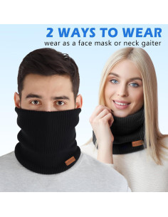 Gaiter para el Cuello HONGTEYA Calentador Invierno Unisex 2