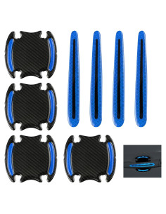 Protector de Manija de Puerta de Coche Ferianl 8 Piezas Azul