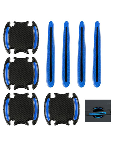 Protector de Manija de Puerta de Coche Ferianl 8 Piezas Azul