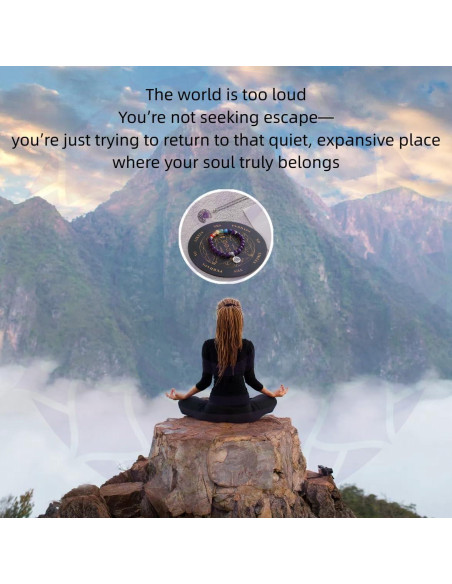 Conjunto Sanación Chakra Corona Hypiisan - Collar y Pulsera