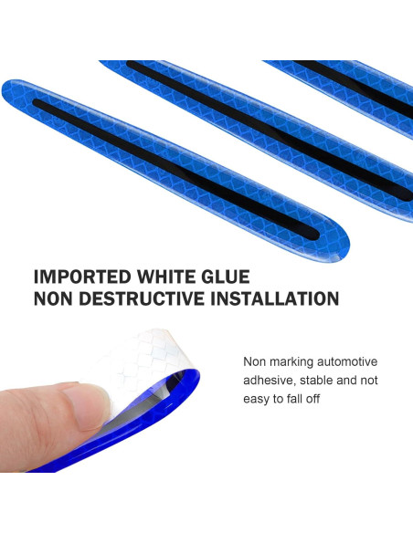 Protector de Manija de Puerta de Coche Ferianl 8 Piezas Azul