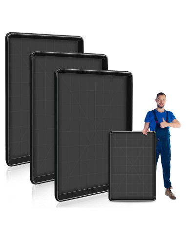 Bandeja de Goteo de Aceite DJZZ 3 Pcs 90x61 cm Plástico