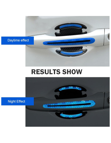 Protector de Manija de Puerta de Coche Ferianl 8 Piezas Azul