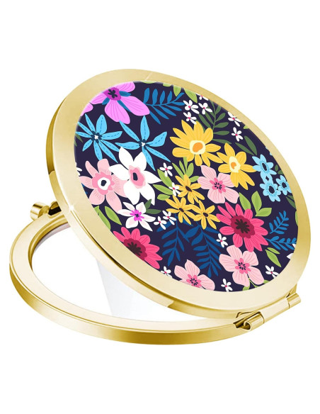 Espejo Compacto Doble Cara LONNAONE 7cm Plegable Viaje